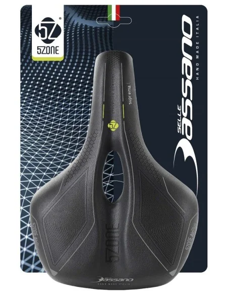 Fietszadel Selle Bassano Suprema 5zone EL Dames met elastomere demping - zwart
