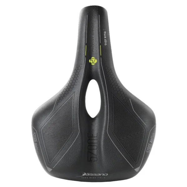 Fietszadel Selle Bassano Suprema 5zone EL Dames met elastomere demping - zwart