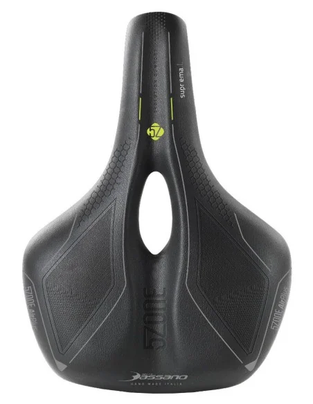 Fietszadel Selle Bassano Suprema 5zone EL Dames met elastomere demping - zwart