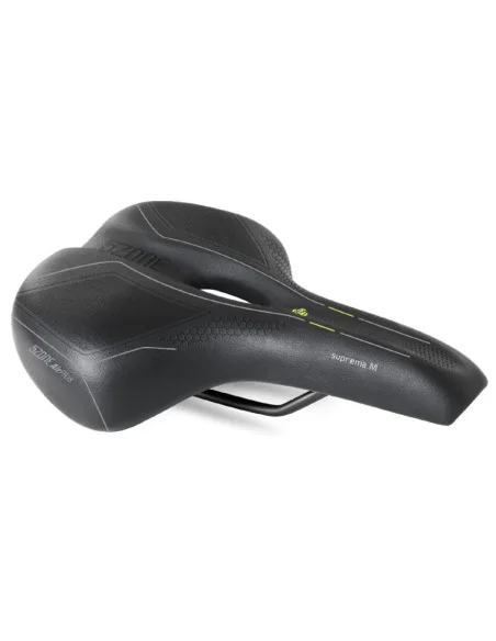 Fietszadel Selle Bassano Suprema 5zone EL Heren met elastomere demping - zwart