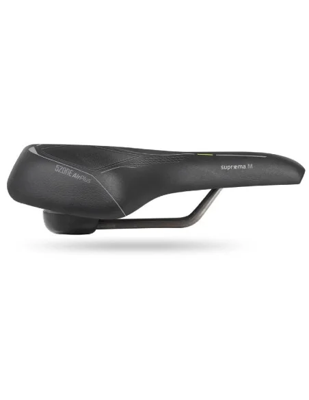 Fietszadel Selle Bassano Suprema 5zone EL Heren met elastomere demping - zwart
