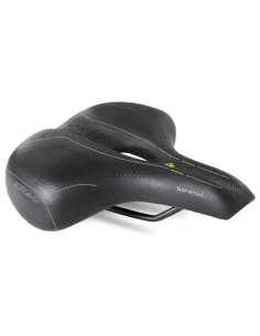 Fietszadel Selle Bassano Suprema 5zone EL City met elastomere demping - zwart