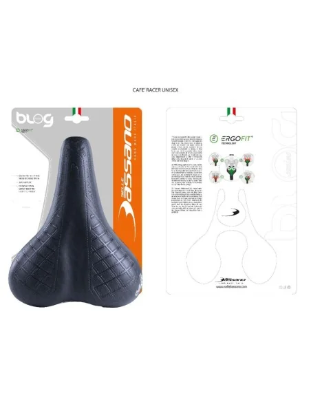 Fietszadel Selle Bassano Cafe Racer Bobber voor heren - zwart