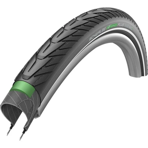 Buitenband Schwalbe Energizer Plus GreenGuard 28 x 1.75"/ 47-622mm - zwart met reflectie