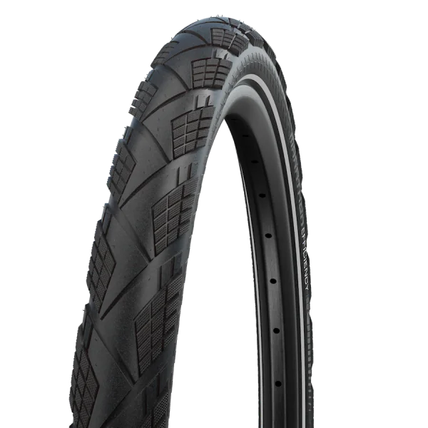 Vouwband Schwalbe Marathon Efficiency Super Race / V-Guard 27.5 x 2.15" / 55-584 - zwart met reflectie