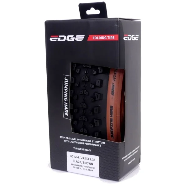 Vouwband Edge Jumping Hare 27.5 x 2.35" / 60-584 - zwart/bruin
