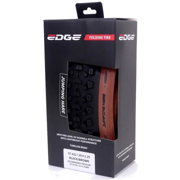 Vouwband Edge Jumping Hare 29 x 2.25" / 57-622 - zwart/bruin