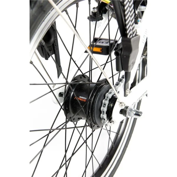 Elektrische vouwfiets U-Go Now Ei7 - lage instap - 20 inch - Nexus 7 speed - V brake - Pearl White