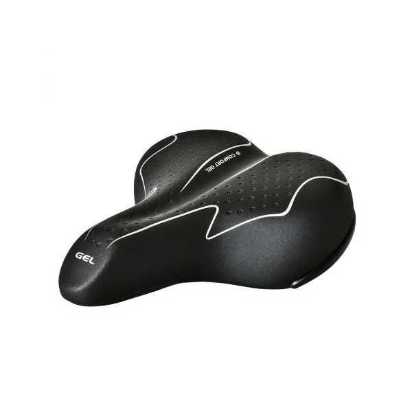 Fietszadel Wittkop Big Classic Gel met zadelstrop - zwart