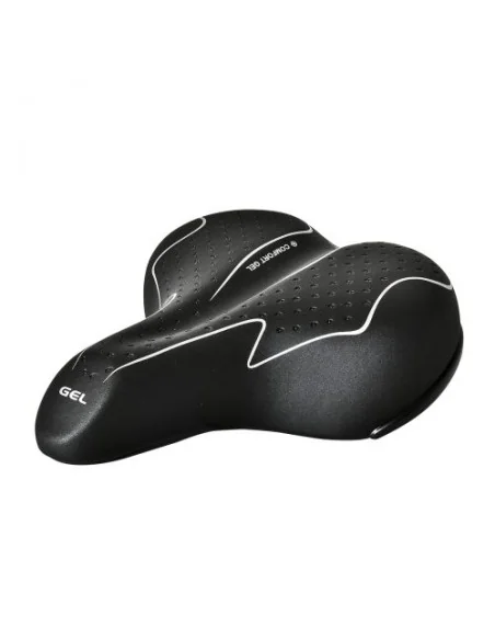 Fietszadel Wittkop Big Classic Gel met zadelstrop - zwart