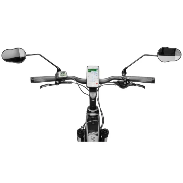 Spiegel Ergotec M-99LV rechter montage 122 x 78-66 mm - zwart