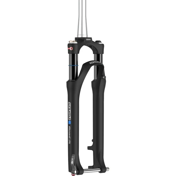 Voorvork 27.5" Suntour Mobie25 AIR LOR 1.5" 1-1/8" vorkbuis - PM remnokken - 75 mm veerweg