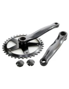 Crankstel 36T Vinty ST 1/8" - 152 mm crankarm - zwart