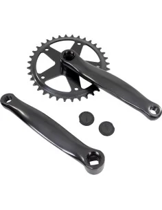 Crankstel 36T Vinty ST 1/8" met 170 mm crankarm - zwart