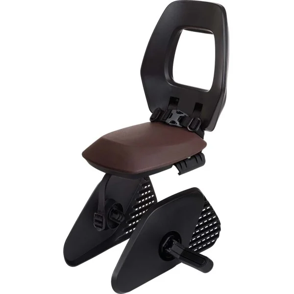Kinderzitje achter Bobike One Junior - zwart/bruin - dragermontage