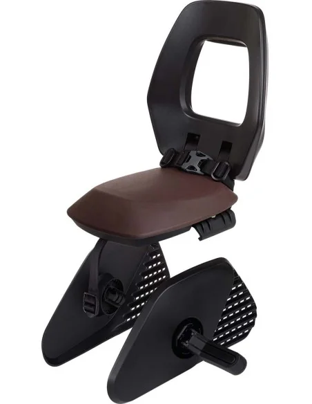 Kinderzitje achter Bobike One Junior - zwart/bruin - dragermontage