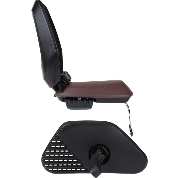 Kinderzitje achter Bobike One Junior - zwart/bruin - dragermontage