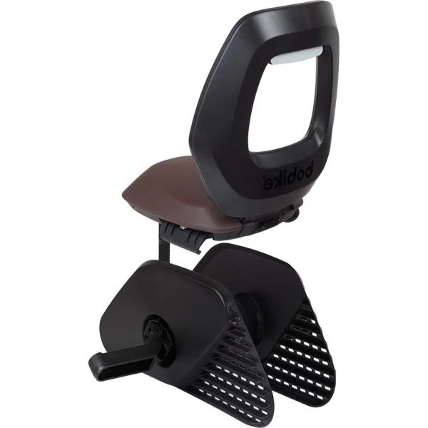 Kinderzitje achter Bobike One Junior - zwart/bruin - dragermontage