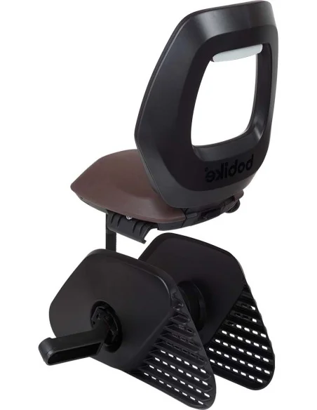 Kinderzitje achter Bobike One Junior - zwart/bruin - dragermontage