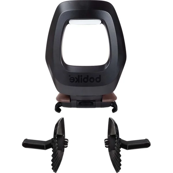 Kinderzitje achter Bobike One Junior - zwart/bruin - dragermontage