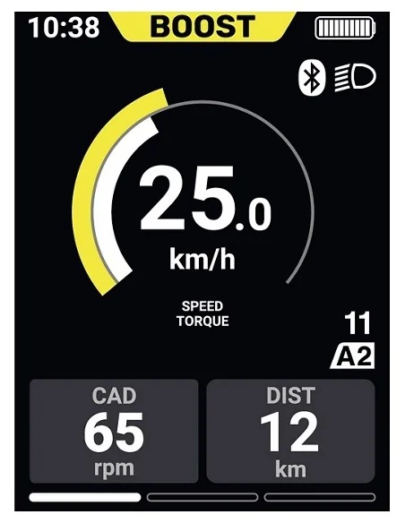 E-bike display / fietscomputer Shimano STEPS SC-E610 zonder houder