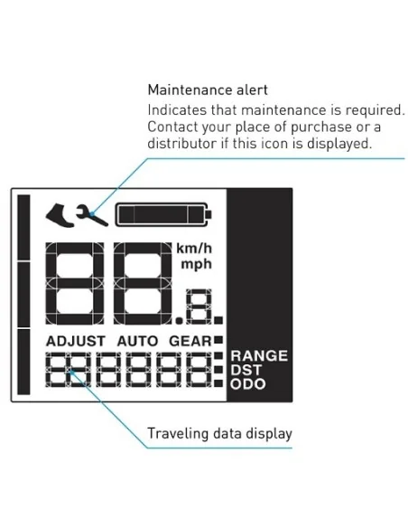 E-bike display / fietscomputer Shimano STEPS SC-EN500 voor 22,2 mm doorsnede stuurbuis