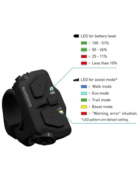 Schakeleenheid (links) Shimano STEPS SW-EN600-L - 35,0 / 31,8 mm klemming