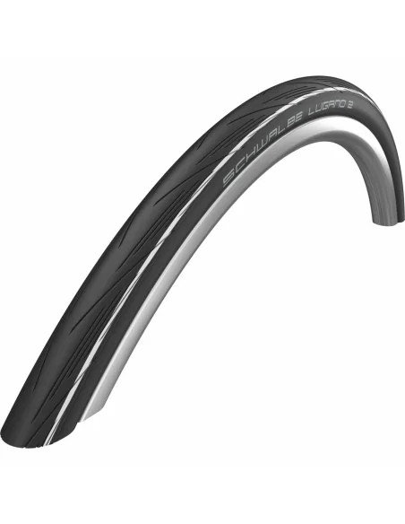 Buitenband Schwalbe Lugano 2 K-Guard 28 x 1.00" / 25-622 - zwart met witte strepen