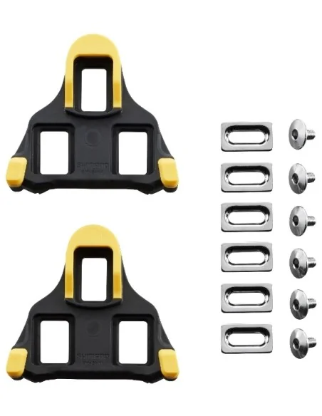 Schoenplaatjes Shimano SM-SH11 SPD-SL met 6 graden speling - geel
