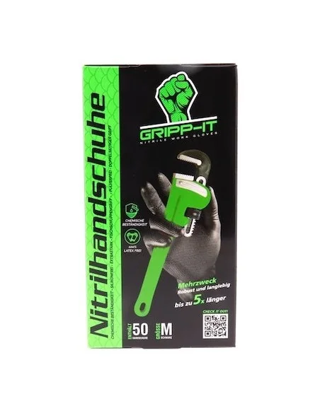Handschoenen GRIPP-IT Nitril M - doos à 50 stuks