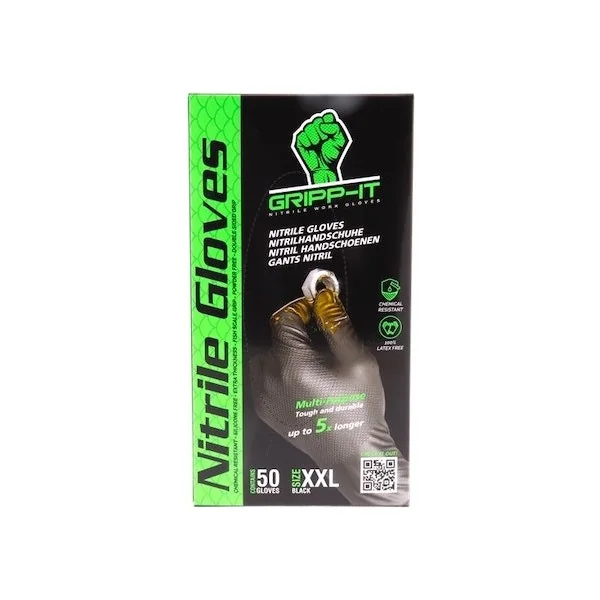 Handschoenen GRIPP-IT Nitril XXL - doos à 50 stuks