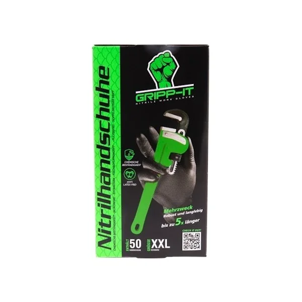 Handschoenen GRIPP-IT Nitril XXL - doos à 50 stuks