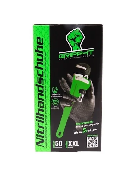 Handschoenen GRIPP-IT Nitril XXL - doos à 50 stuks