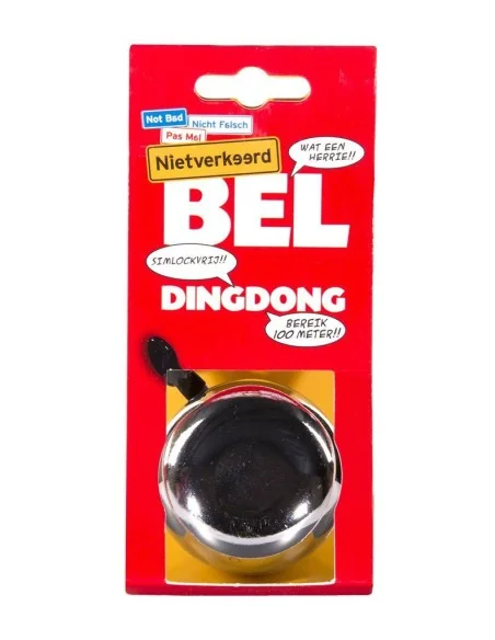 Fietsbel Ding-Dong NietVerkeerd ø60mm - chroom