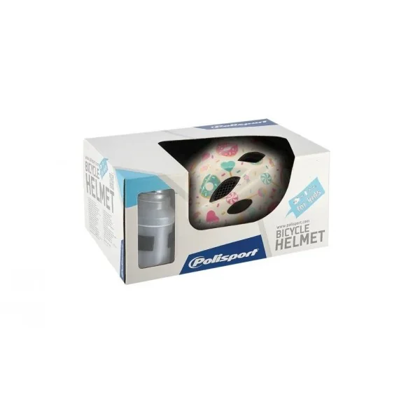 Fietshelm Polisport Lolipops XS 48-52 cm - wit