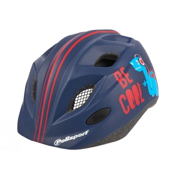 Fietshelm Polisport Be Cool S 52-56 cm - donkerblauw/rood