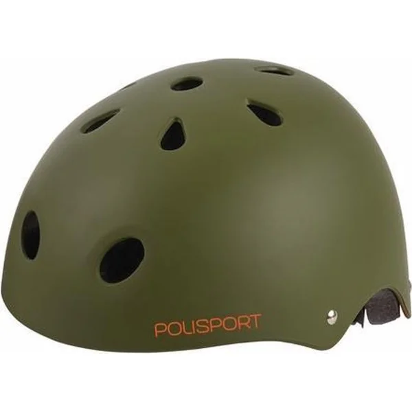 Fietshelm Polisport Urban Radical Tag S 53-55 cm - mat groen/oranje