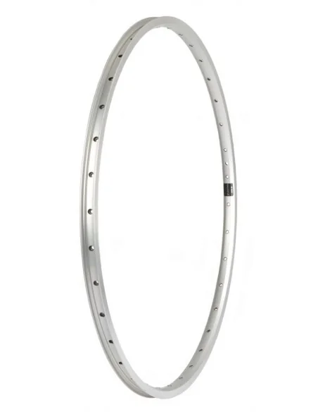 Velg Primax E STR19 28" - 622 x 19C - 36 gaats - spaak 14 / Frans ventiel - zilver met remrand