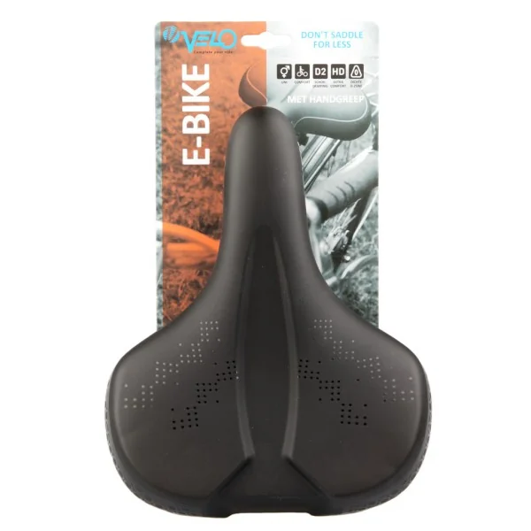 E-bike zadel Velo Comfort - vacuüm met O-zone en handvat