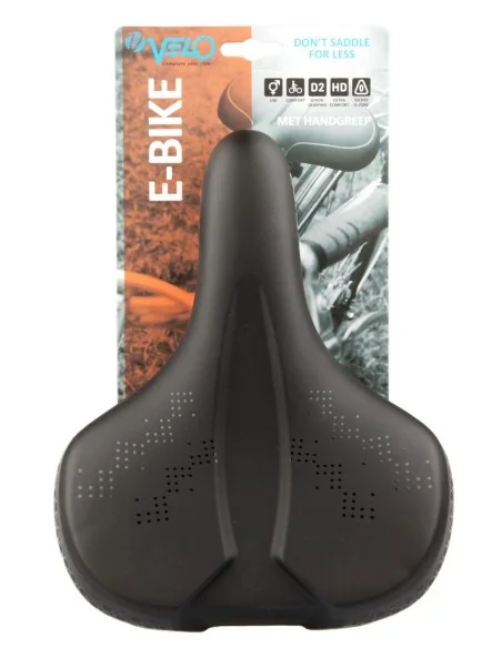E-bike zadel Velo Comfort - vacuüm met O-zone en handvat