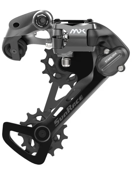 Achterderailleur 10/11/12-speed Sunrace RDMX600 met middellang kooi - directe montage - Zwart