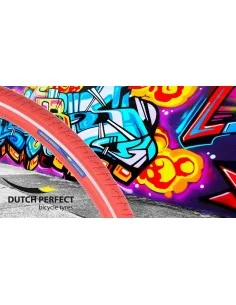 Buitenband Dutch Perfect 28 x 1 ½" / 40-635 no puncture - rood met reflectie