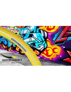 Buitenband Dutch Perfect 28 x 1 ½" / 40-635 No Puncture - Geel + Reflectie