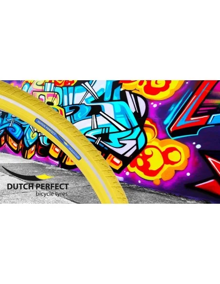 Buitenband Dutch Perfect 28 x 1 ½" / 40-635 No Puncture - Geel + Reflectie