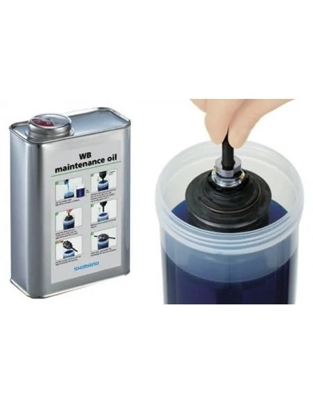 Naafolie met dompelbus voor interne naaf Shimano (1 liter)