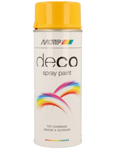 Spuitbus Motip 400 ml - hoogglans geel/groen