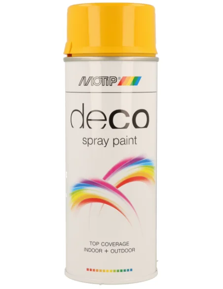 Spuitbus Motip 400 ml - hoogglans geel/groen