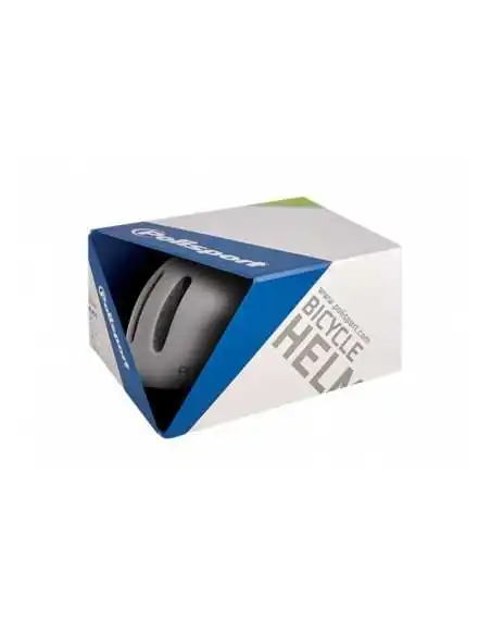 Fietshelm Polisport Commuter M (54-58cm) - mat wit/grijs