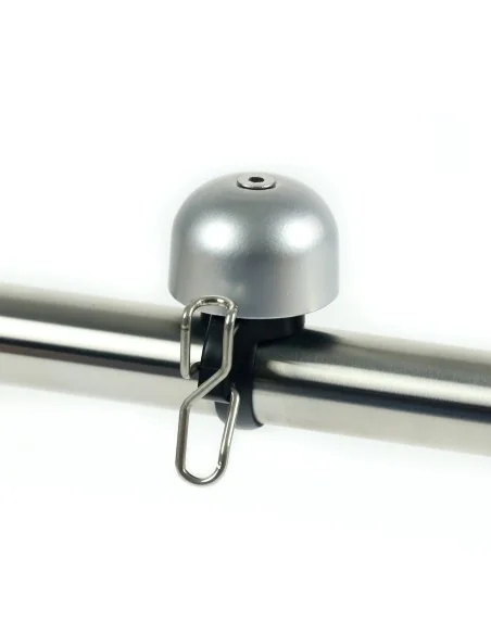 Fietsbel Widek Paperclip Mini - zilver