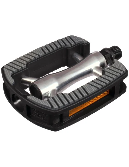 Pedaalset Marwi SP-821 met aluminium huis - anti slip - zilver met grijze inlay (werkplaatsverpakking)